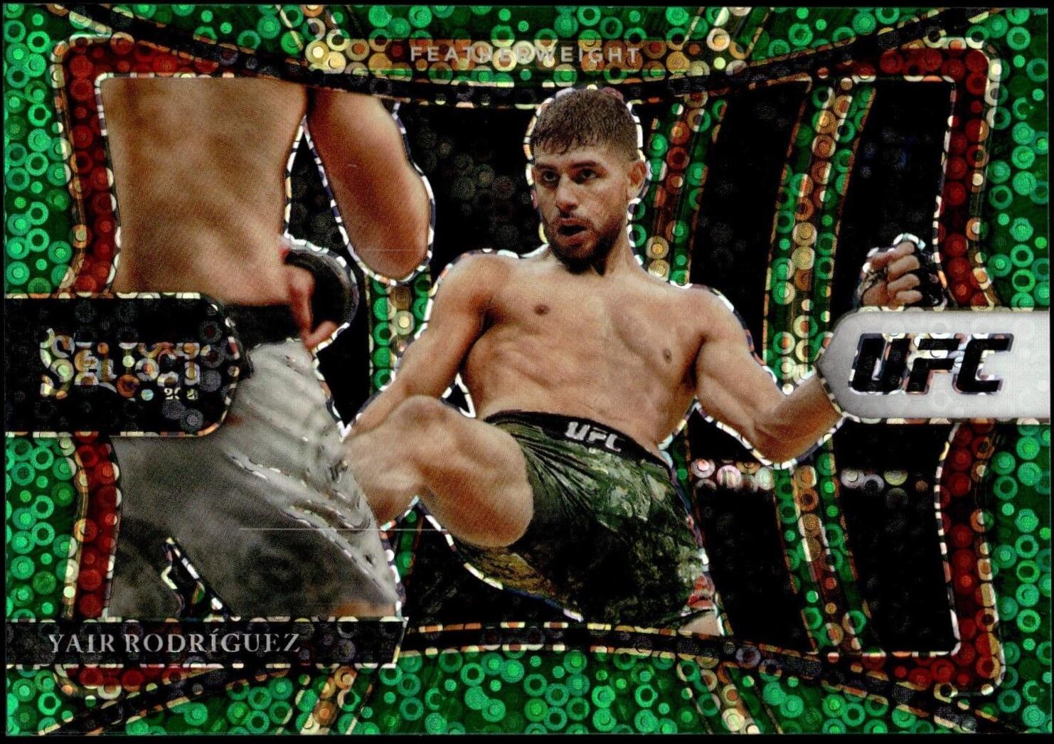 Yair Rodríguez 2021 Panini Select UFC Premier Level #124 Green Disco