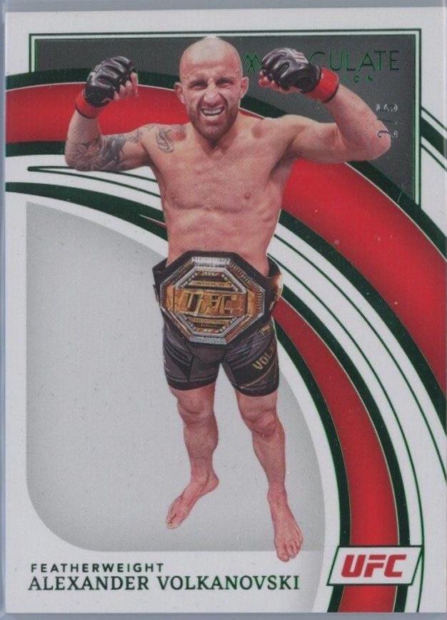 Alexander Volkanovski 2022 Panini Immaculate UFC Base #26 Green