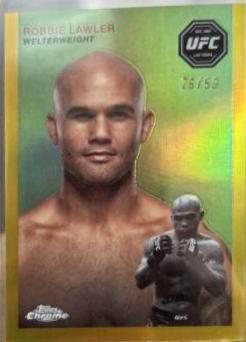 Robbie Lawler 2024 Topps Chrome UFC 1954 Topps #FFT-16 Gold Refractor