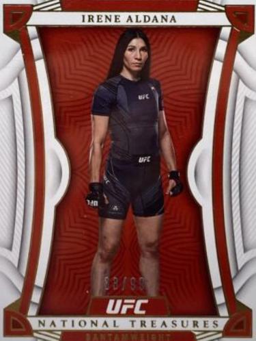 Irene Aldana 2023 Panini Chronicles UFC Base National Treasures #454 Green