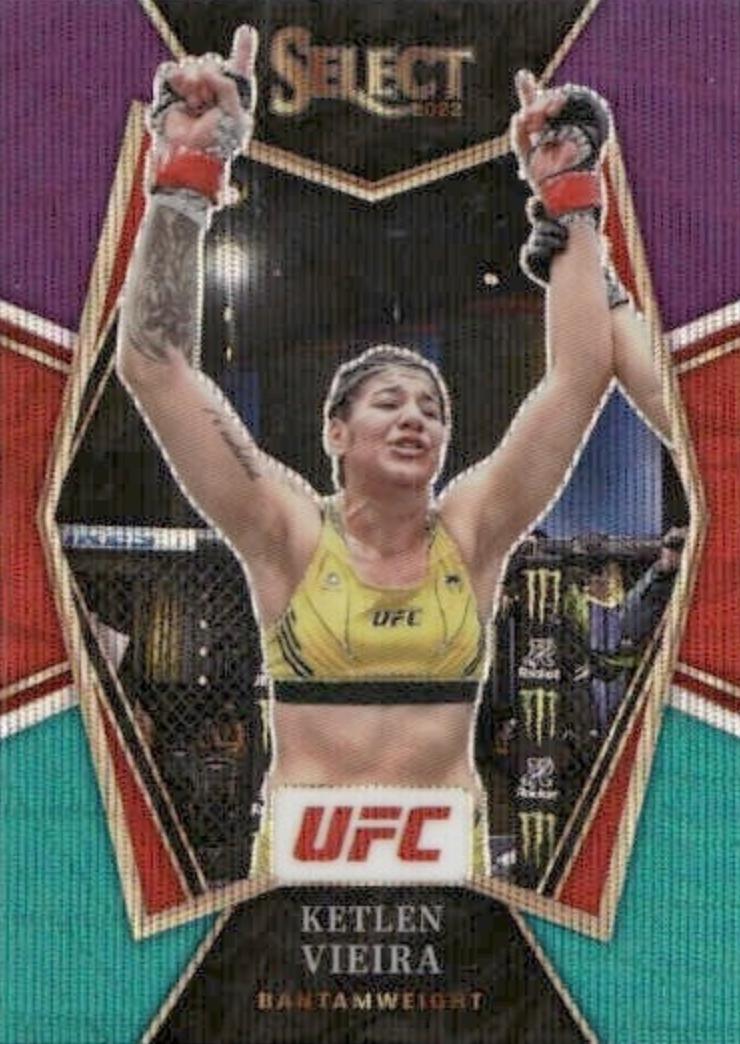 Ketlen Vieira 2022 Panini Select UFC Premier Level #176 Tri Color