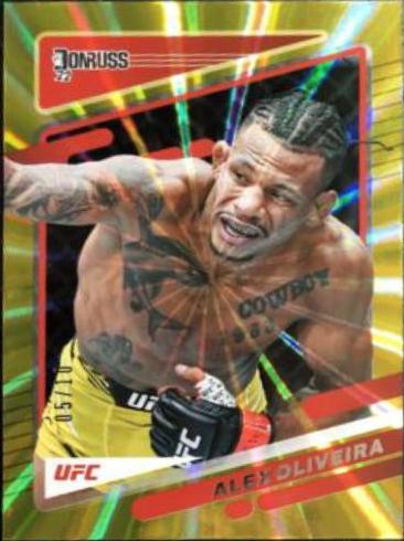 Alex Oliveira 2022 Panini Donruss UFC Base #194 Gold