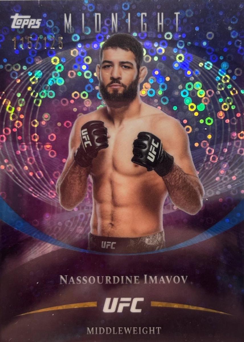 Nassourdine Imavov 2026 Topps Midnight UFC Base #22 Morning