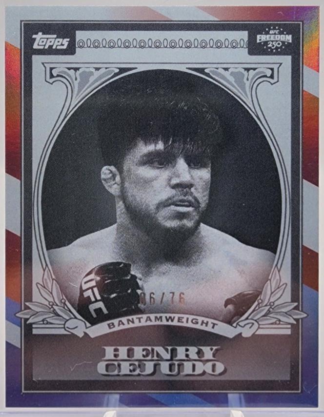 Henry Cejudo 2026 Topps UFC Freedom 250 UFC Dollar #UD-11 Red White Blue