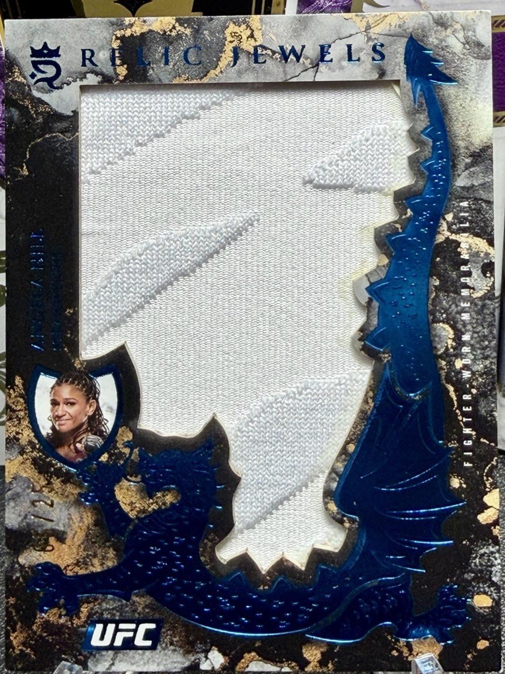 Angela Hill 2025 Topps Royalty UFC Relic Jewels #RJ-AH Blue