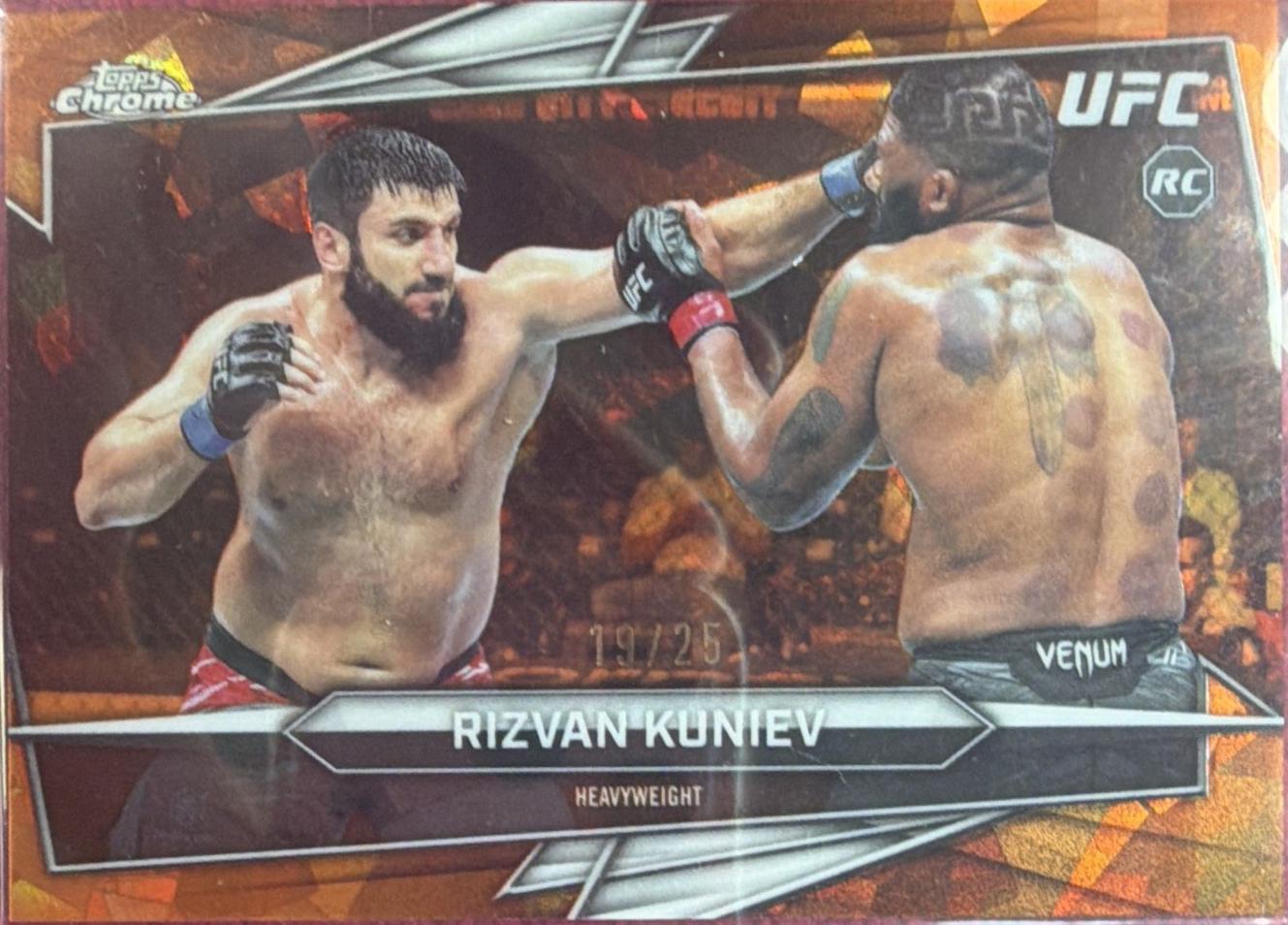 Rizvan Kuniev 2026 Topps Chrome UFC Base #164 Orange Refractor
