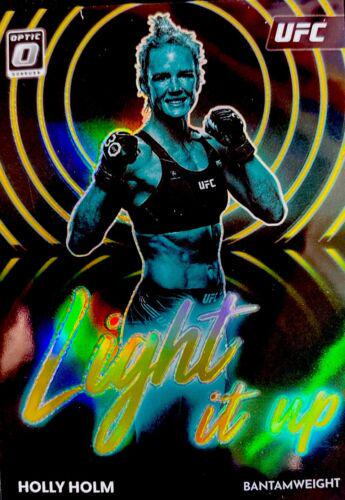 Holly Holm 2023 Panini Donruss Optic UFC Light It Up #25 Gold