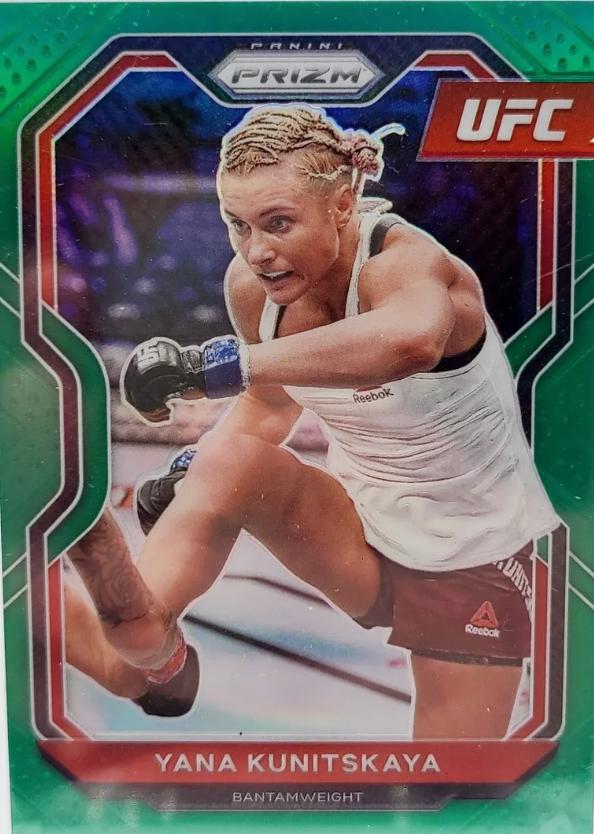 Yana Santos 2021 Panini Prizm UFC Base #83 Green