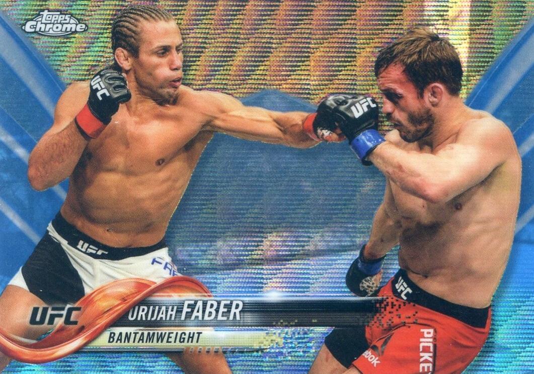 Urijah Faber 2018 Topps Chrome UFC Base #24 Blue Wave