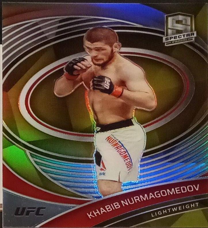 Khabib Nurmagomedov 2021 Panini Chronicles UFC Base Spectra #282 Gold