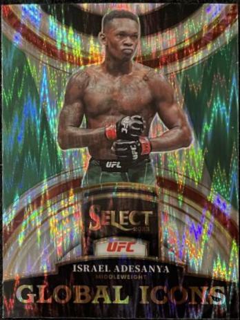 Israel Adesanya 2023 Panini Select UFC Global Icons #26 Flash