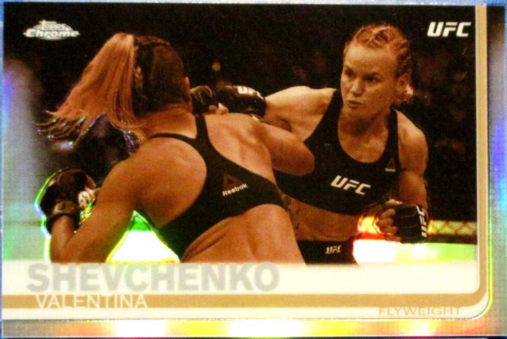 Valentina Shevchenko 2019 Topps Chrome UFC Base #63 Sepia