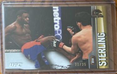 Aljamain Sterling 2015 Topps UFC Champions Base #54 Gold