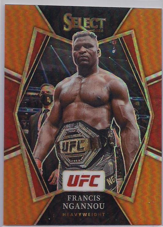 Francis Ngannou 2022 Panini Select UFC Premier Level #131 Orange