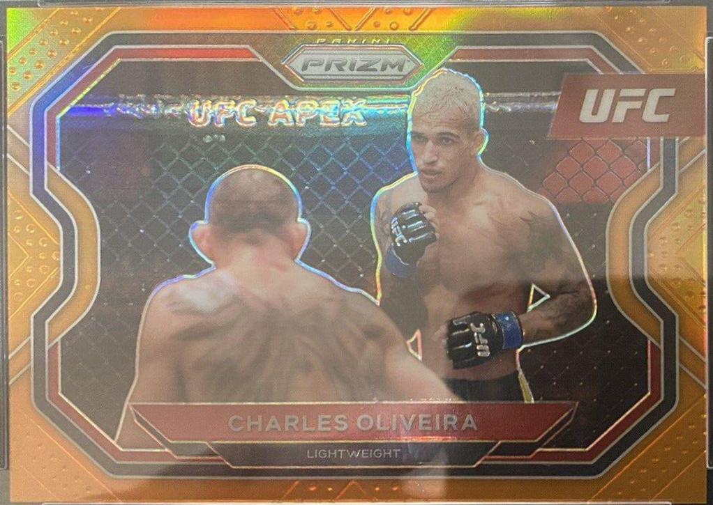 Charles Oliveira 2021 Panini Prizm UFC Base #174 Orange