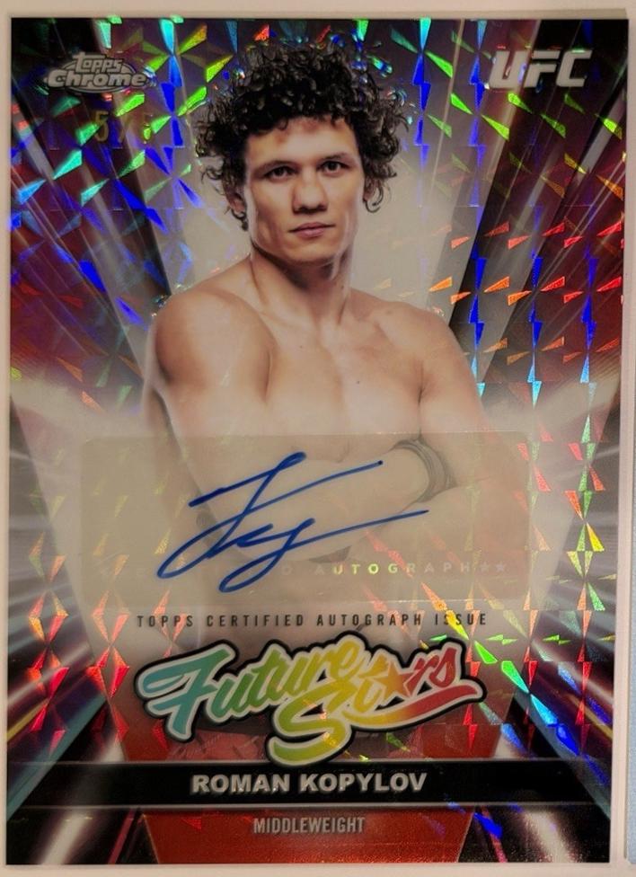Roman Kopylov 2026 Topps Chrome UFC Future Stars Autographs #FSA-RK Red Refractor