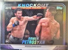 Armen Petrosyan 2024 Topps Knockout UFC Base #74 Holo Silver