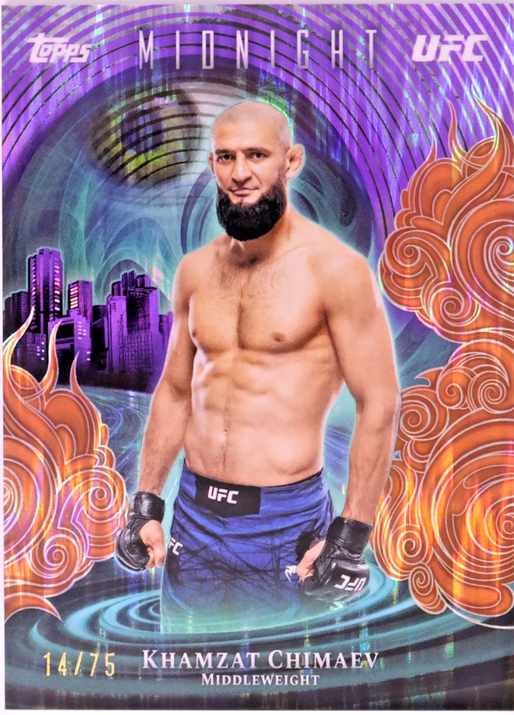Khamzat Chimaev 2026 Topps Midnight UFC Insomnia #IN-16 Dusk