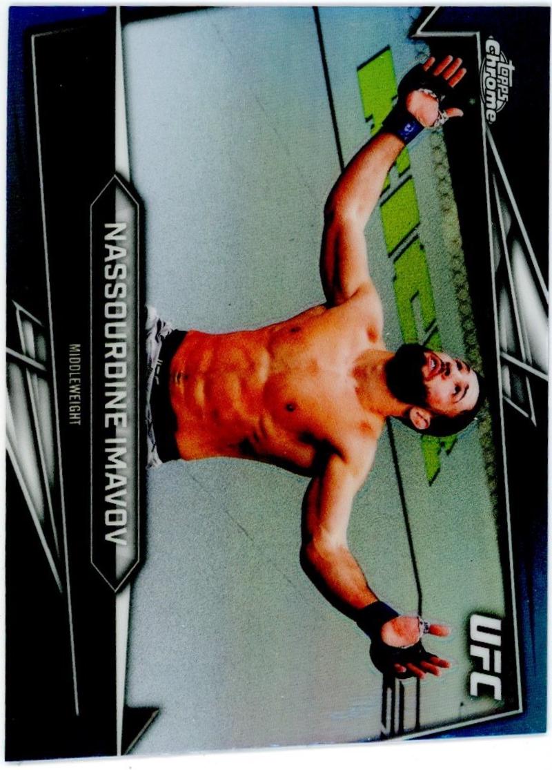Nassourdine Imavov 2026 Topps Chrome UFC Base #131 Aqua Refractor