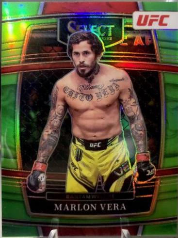 Marlon Vera 2022 Panini Select UFC Concourse #36 Neon Green