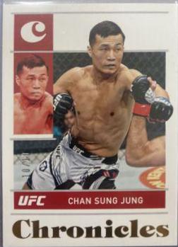 Chan Sung Jung 2022 Panini Chronicles UFC Base Chronicles #11 Gold