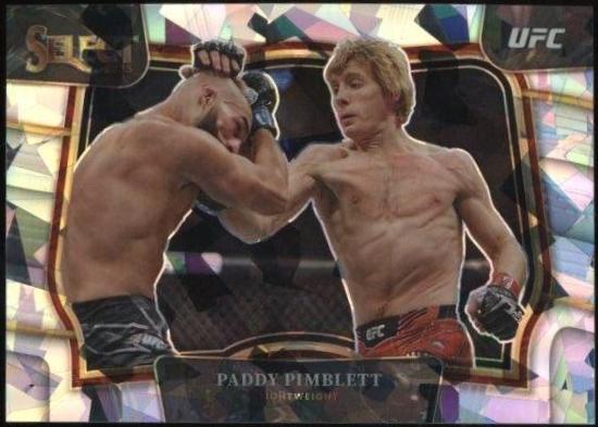 Paddy Pimblett 2023 Panini Select UFC Mezzanine #394 Cracked Ice
