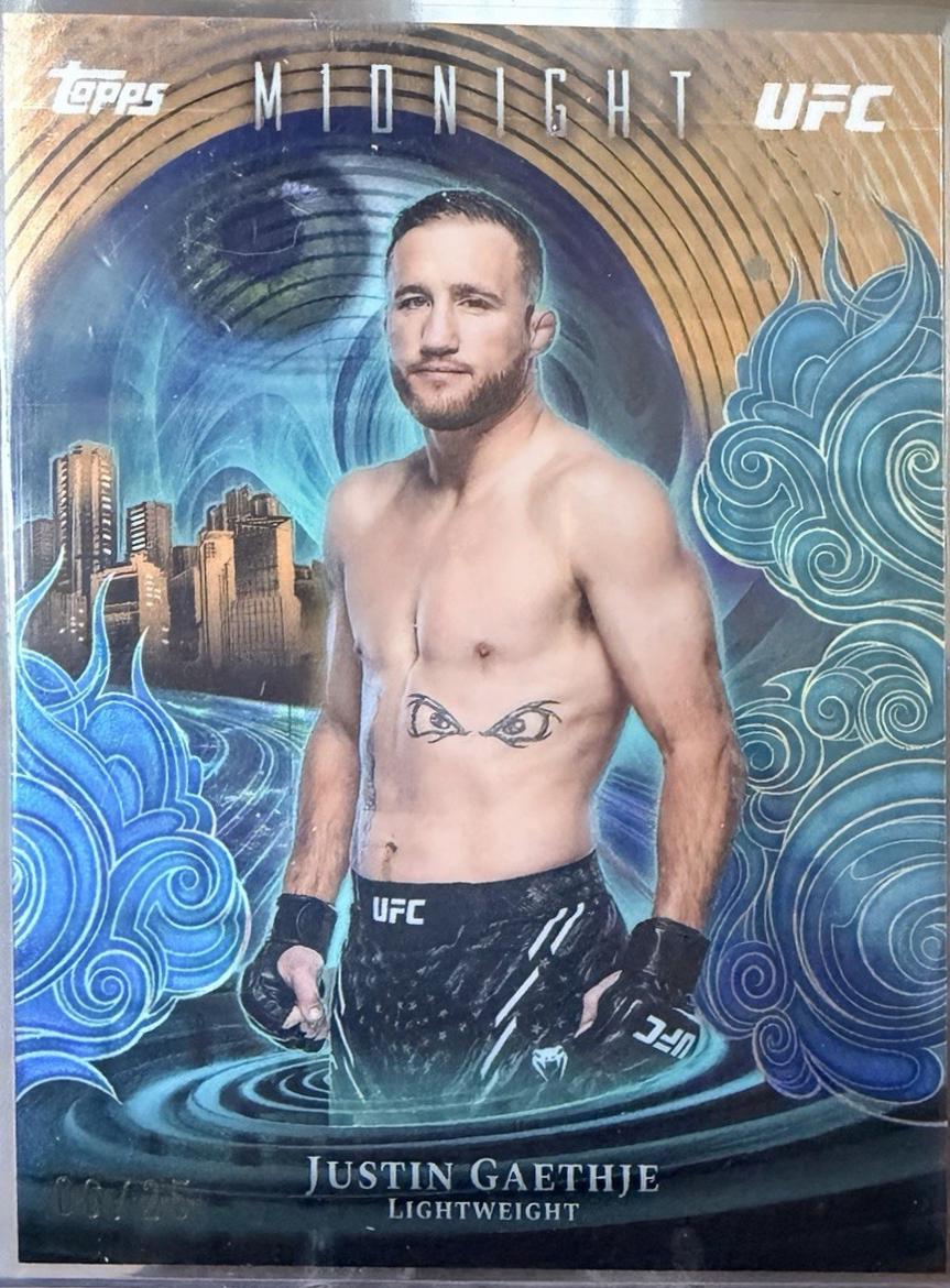 Justin Gaethje 2026 Topps Midnight UFC Insomnia #IN-20 Moonrise
