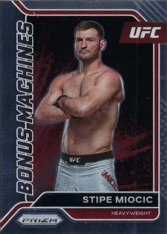 Stipe Miocic 2022 Panini Prizm UFC Bonus Machines #21 Gold
