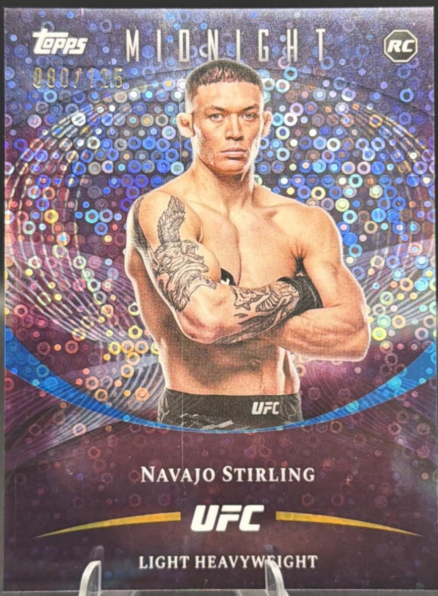 Navajo Stirling 2026 Topps Midnight UFC Base #48 Morning