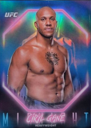 Ciryl Gane 2025 Topps Midnight UFC Base #65 Black Light