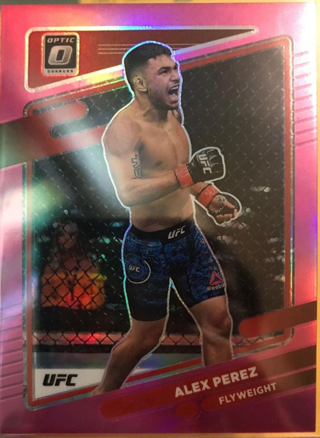 Alex Perez 2022 Panini Donruss Optic UFC Base #54 Pink