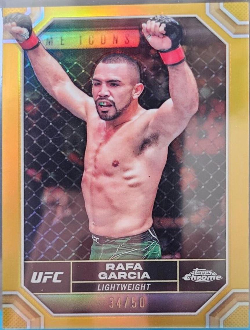 Rafa Garcia 2024 Topps Chrome UFC Base #157 Gold Refractor