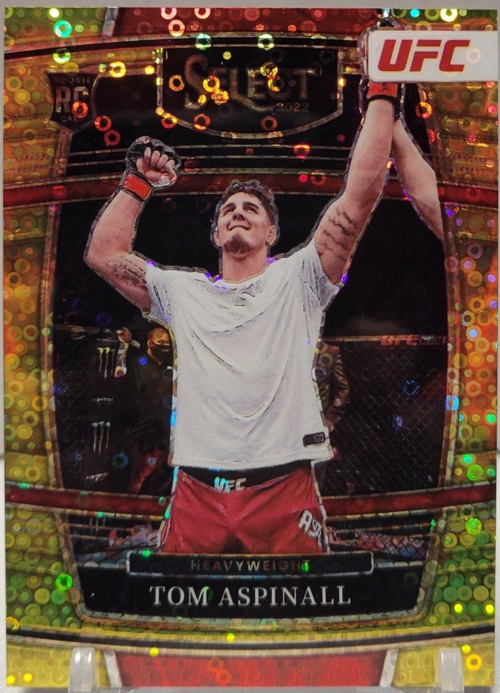 Tom Aspinall 2022 Panini Select UFC Concourse #98 Gold Disco