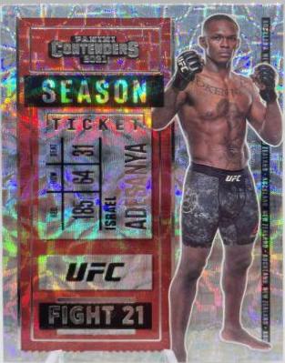Israel Adesanya 2021 Panini Chronicles UFC Base Contenders Season Ticket #5 Asia