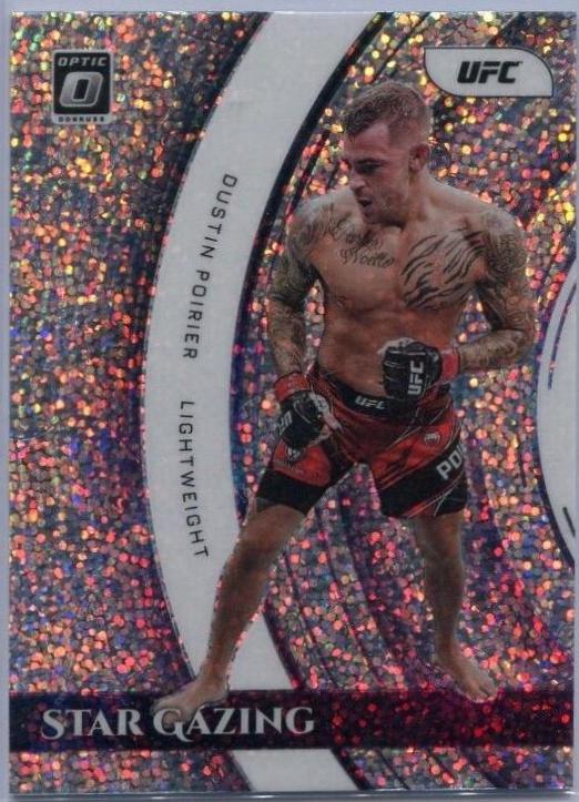 Dustin Poirier 2022 Panini Donruss Optic UFC Star Gazing #2 White Sparkle