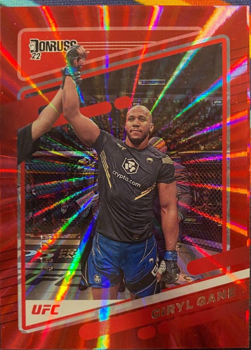 Ciryl Gane 2022 Panini Donruss UFC Base #95 Red