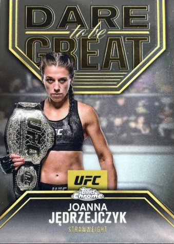 Joanna Jędrzejczyk 2025 Topps Chrome UFC Dare to Be Great #DBG-2 Gold Refractor