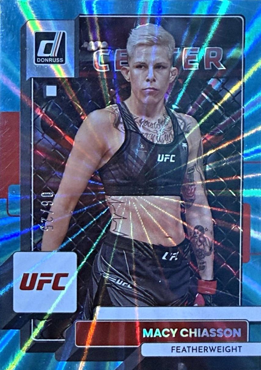 Macy Chiasson 2023 Panini Donruss UFC Base #25 Teal Laser