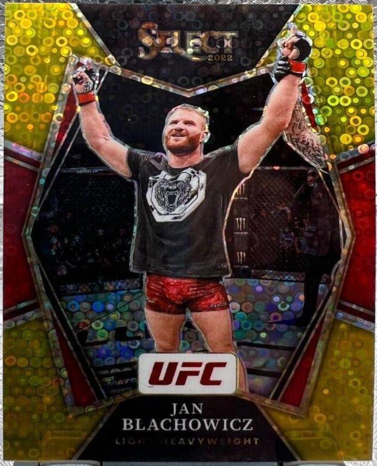 Jan Błachowicz 2022 Panini Select UFC Octagonside #221 Gold Disco