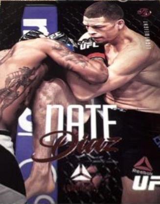 Nate Diaz 2021 Panini Chronicles UFC Base Luminance #51 Pink