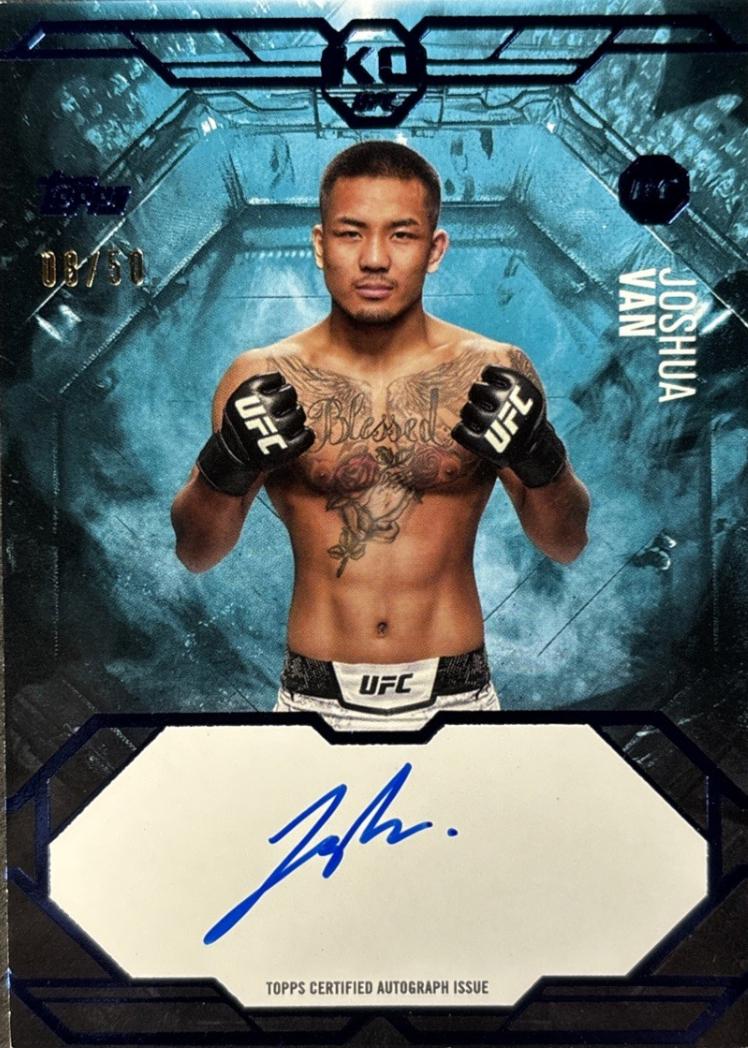 Joshua Van 2025 Topps Knockout UFC Knockout Autographs #KA-JV Blue