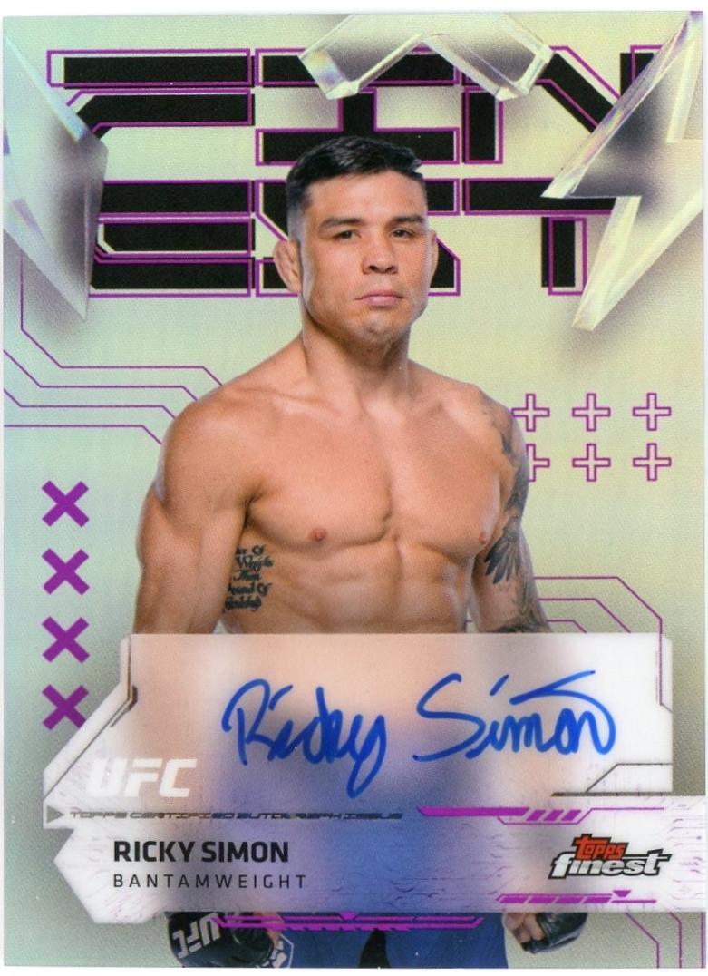 Ricky Simon 2025 Topps Finest UFC Finest Autographs #FA-RN Refractor