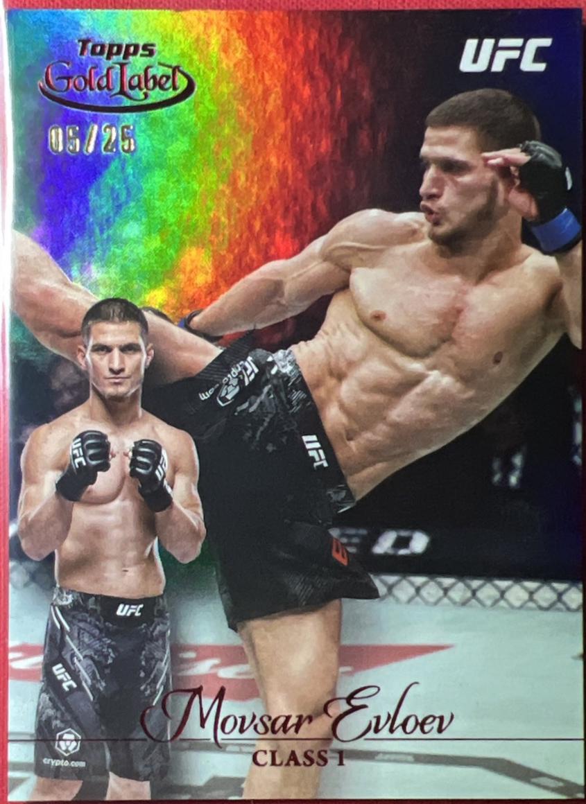 Movsar Evloev 2024 Topps Gold Label UFC Base Class I #74 Red