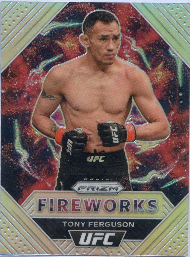 Tony Ferguson 2021 Panini Prizm UFC Fireworks #20 Silver