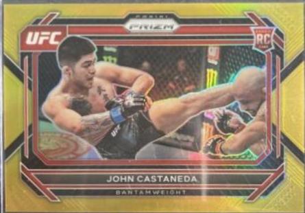 John Castaneda 2023 Panini Prizm UFC Base #64 Gold