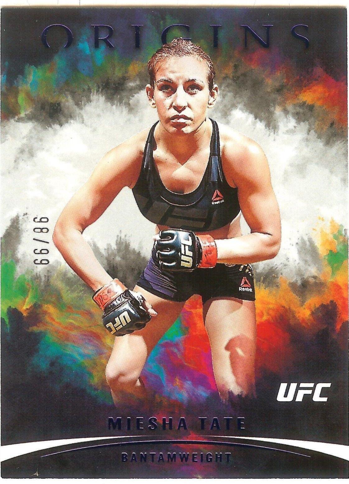 Miesha Tate 2022 Panini Chronicles UFC Base Origins #140 Blue