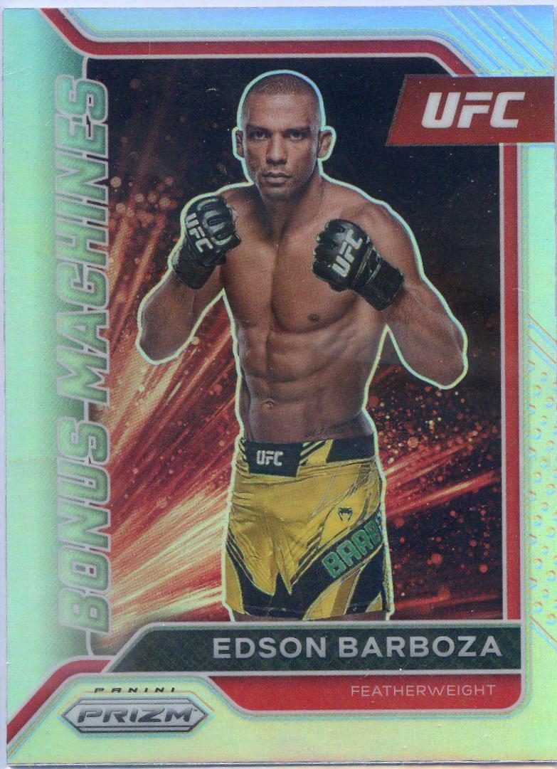 Edson Barboza 2022 Panini Prizm UFC Bonus Machines #1 Silver