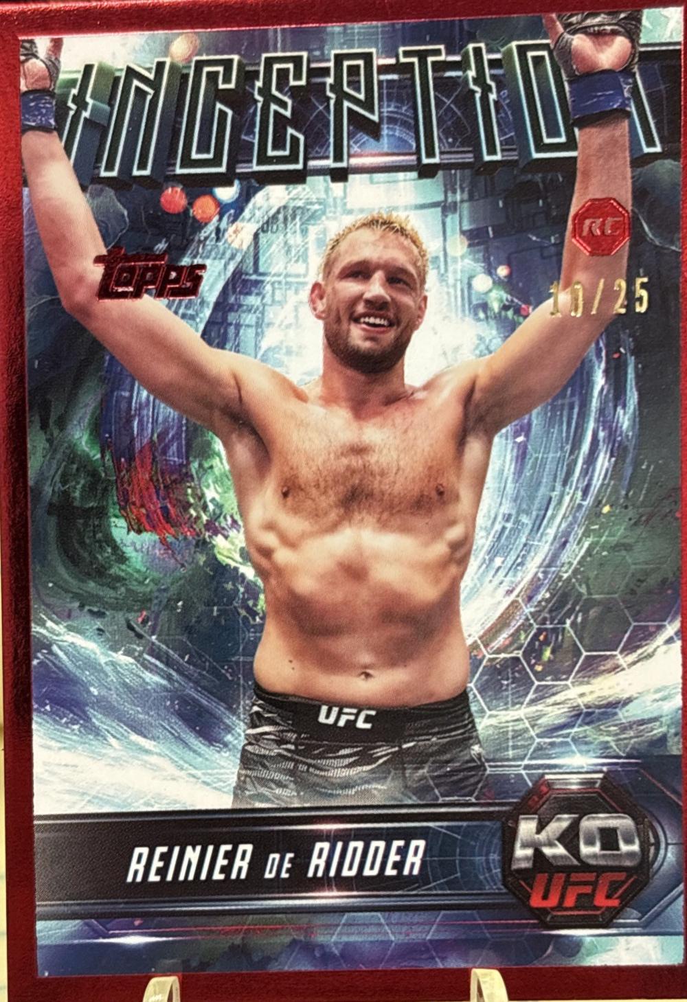 Reinier de Ridder 2025 Topps Knockout UFC Inception #IN-32 Red
