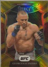 Georges St-Pierre 2021 Panini Select UFC Concourse #14 Gold