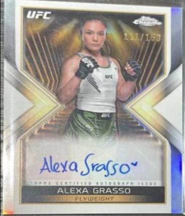 Alexa Grasso 2024 Topps Chrome UFC Main Event Autographs #MEA-AGR Refractor